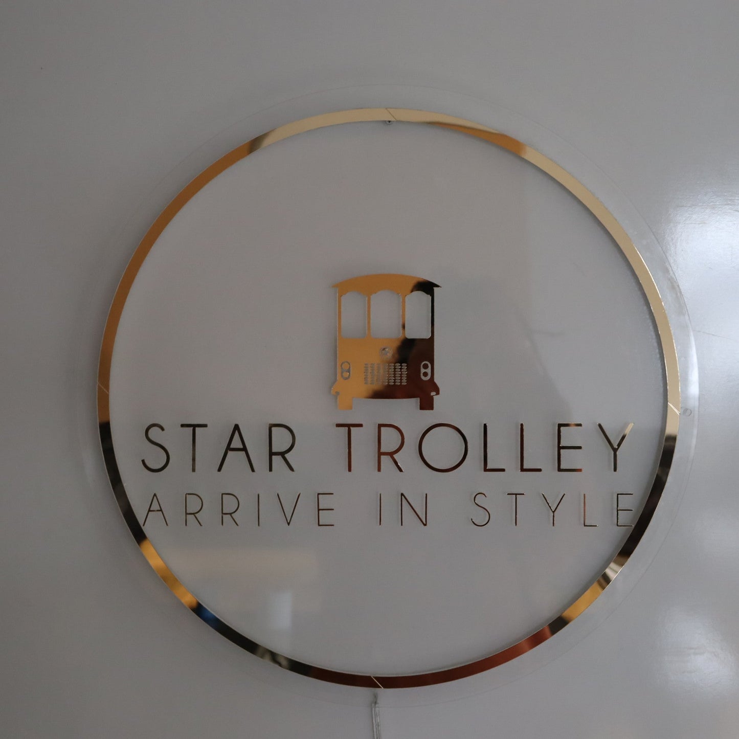 Business Neon Sign | Mirror Neon Sign | Acrylic Custom Logo Decoration