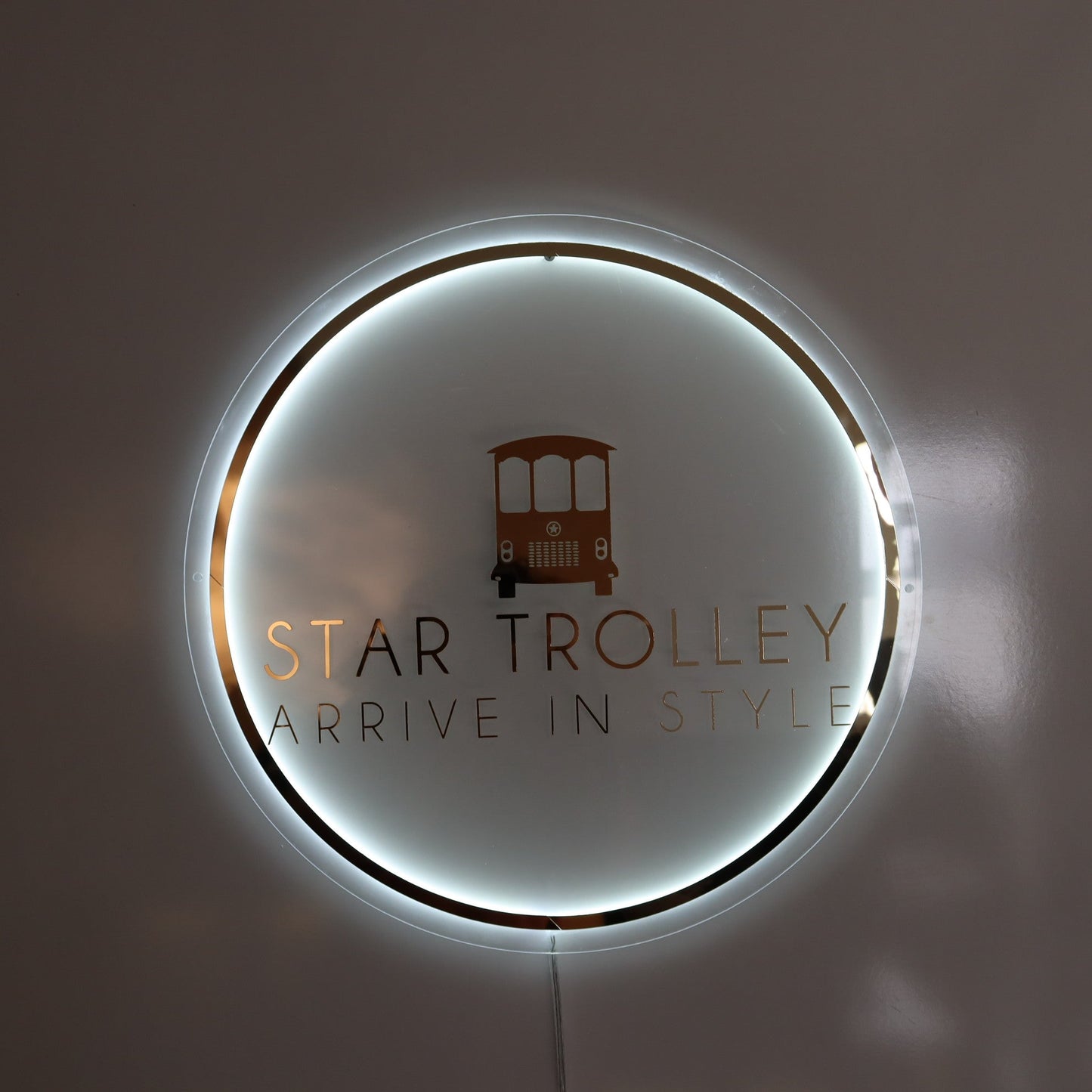 Business Neon Sign | Mirror Neon Sign | Acrylic Custom Logo Decoration