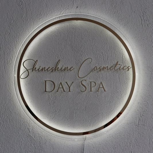 Business Neon Sign | Mirror Neon Sign | Acrylic Custom Logo Decoration