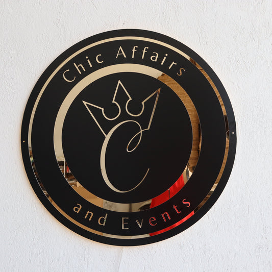 Business Neon Sign | Mirror Neon Sign | Acrylic Custom Logo Decoration