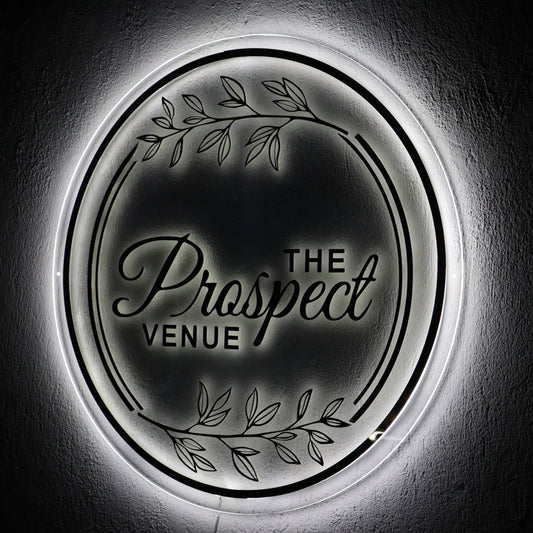 Business Neon Sign | Mirror Neon Sign | Acrylic Custom Logo Decoration