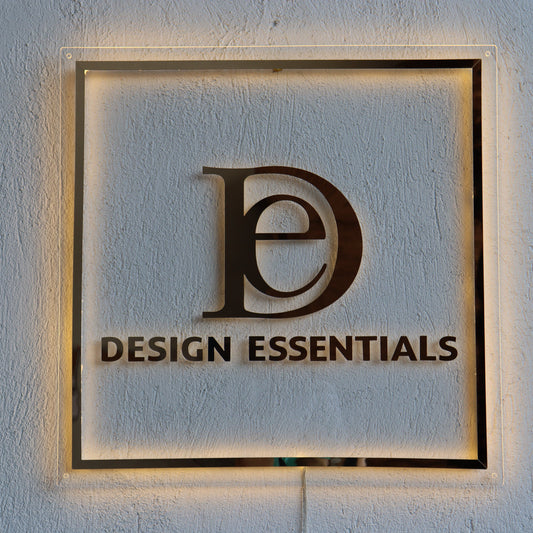 Square Business Neon Sign | Mirror Neon Sign | Acrylic Custom Logo Decoration