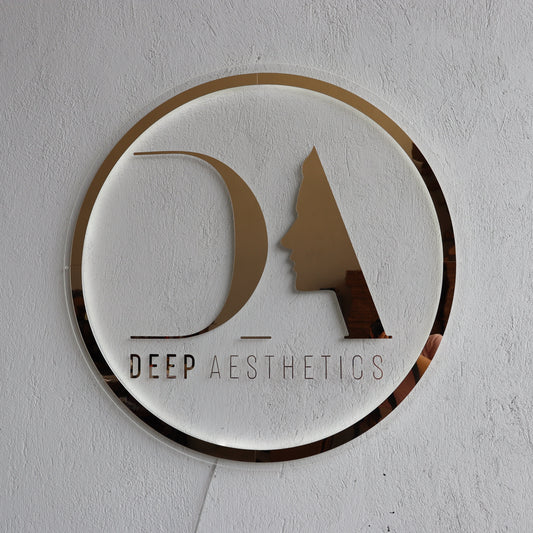 Business Neon Sign | Mirror Neon Sign | Acrylic Custom Logo Decoration