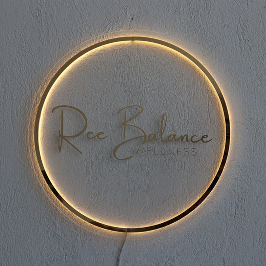 Business Neon Sign | Mirror Neon Sign | Acrylic Custom Logo Decoration