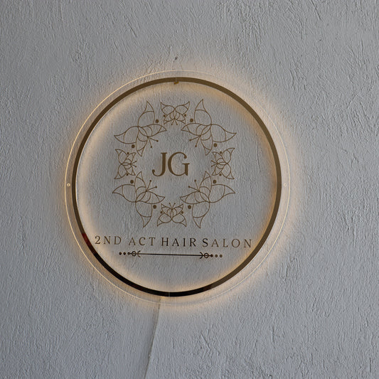 Business Neon Sign | Mirror Neon Sign | Acrylic Custom Logo Decoration