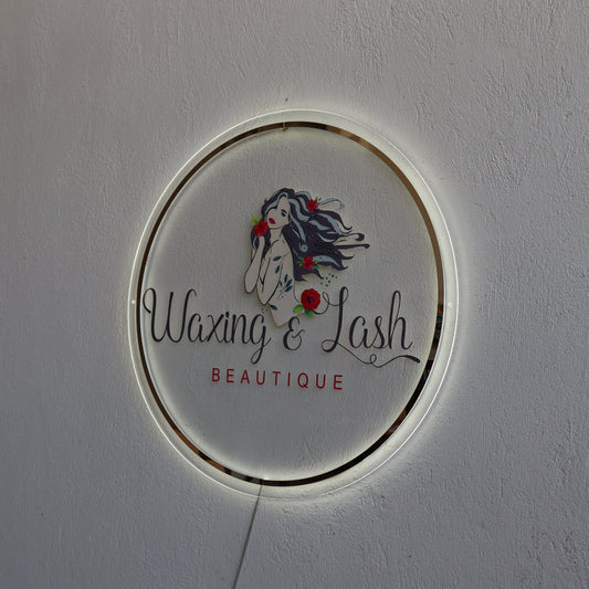 Business Neon Sign | Mirror Neon Sign | Acrylic Custom Logo Decoration