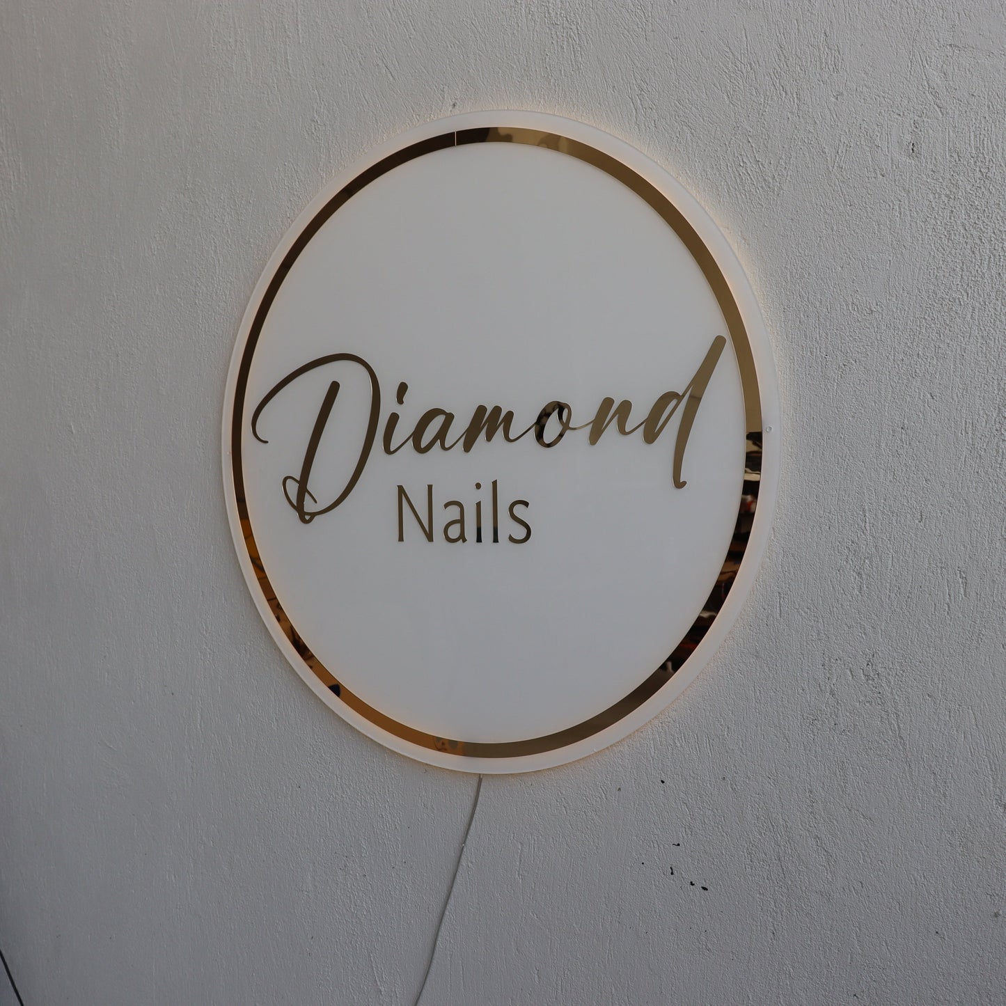 Business Neon Sign | Mirror Neon Sign | Acrylic Custom Logo Decoration