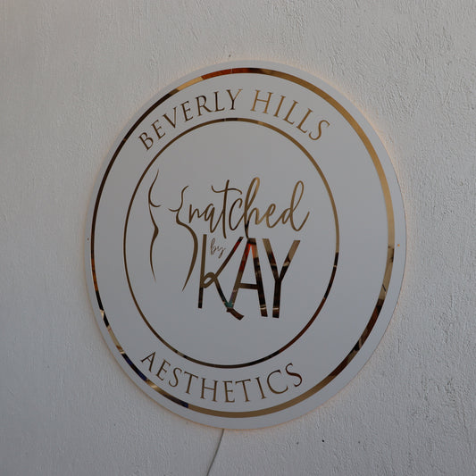 Business Neon Sign | Mirror Neon Sign | Acrylic Custom Logo Decoration