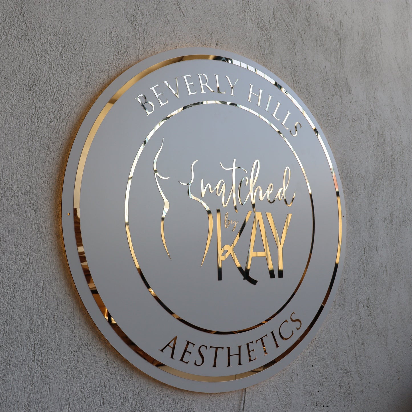 Business Neon Sign | Mirror Neon Sign | Acrylic Custom Logo Decoration