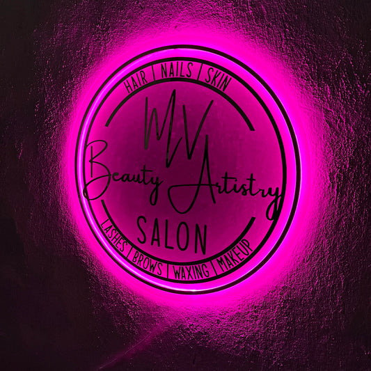 Business Neon Sign | Mirror Neon Sign | Acrylic Custom Logo Decoration