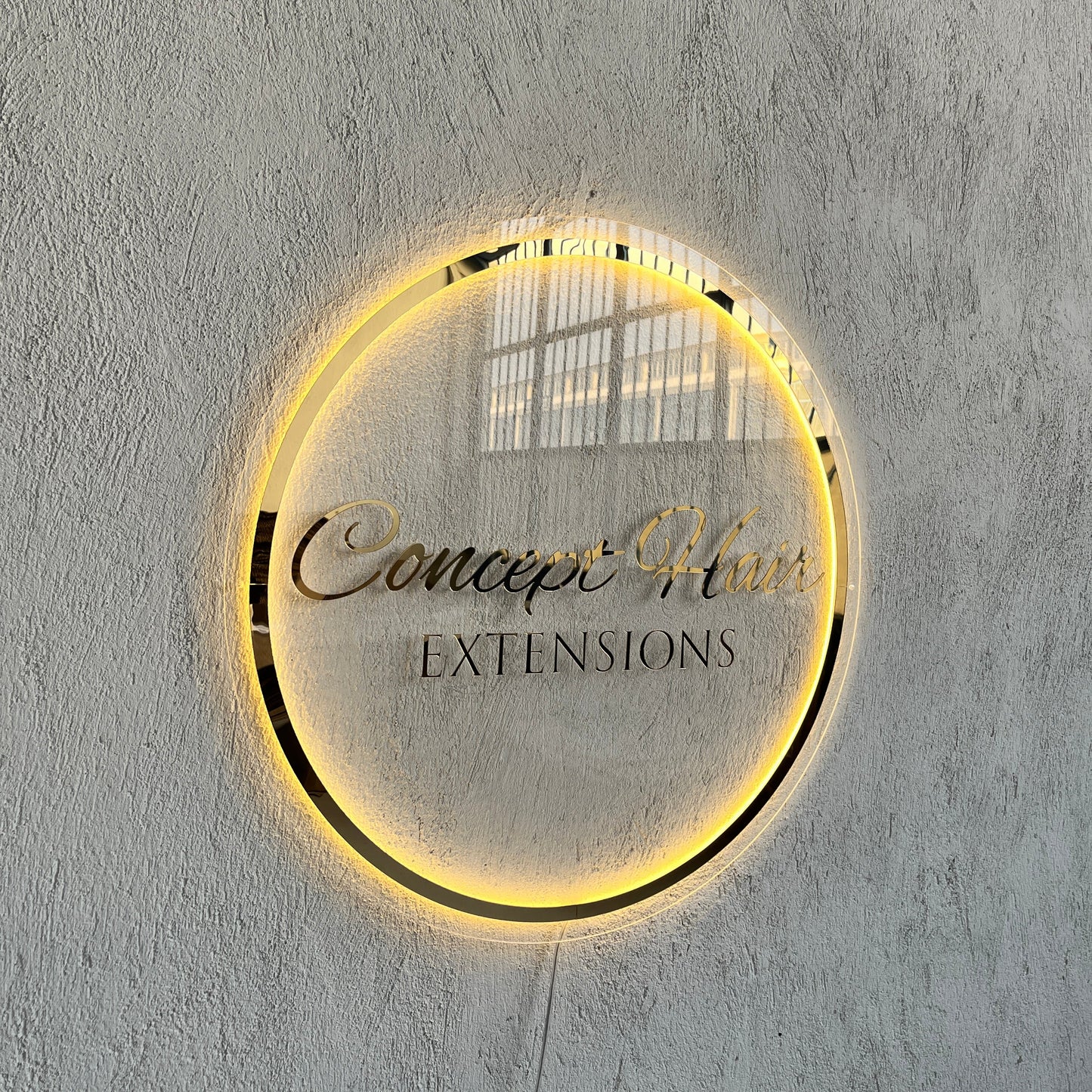 Business Neon Sign | Mirror Neon Sign | Acrylic Custom Logo Decoration