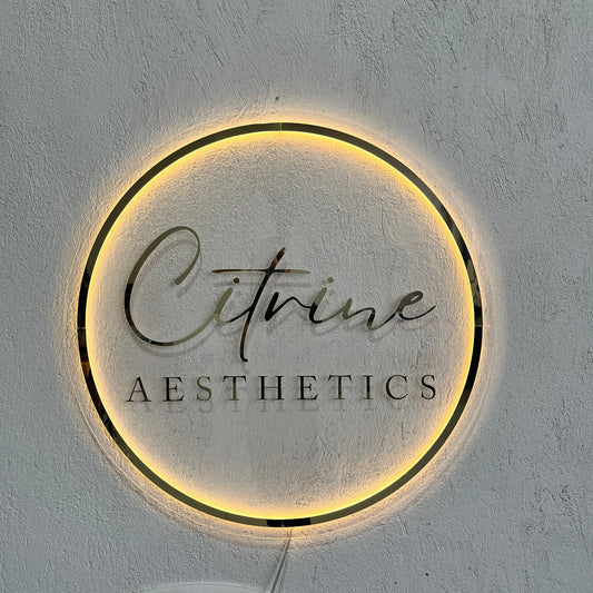 Business Neon Sign | Mirror Neon Sign | Acrylic Custom Logo Decoration