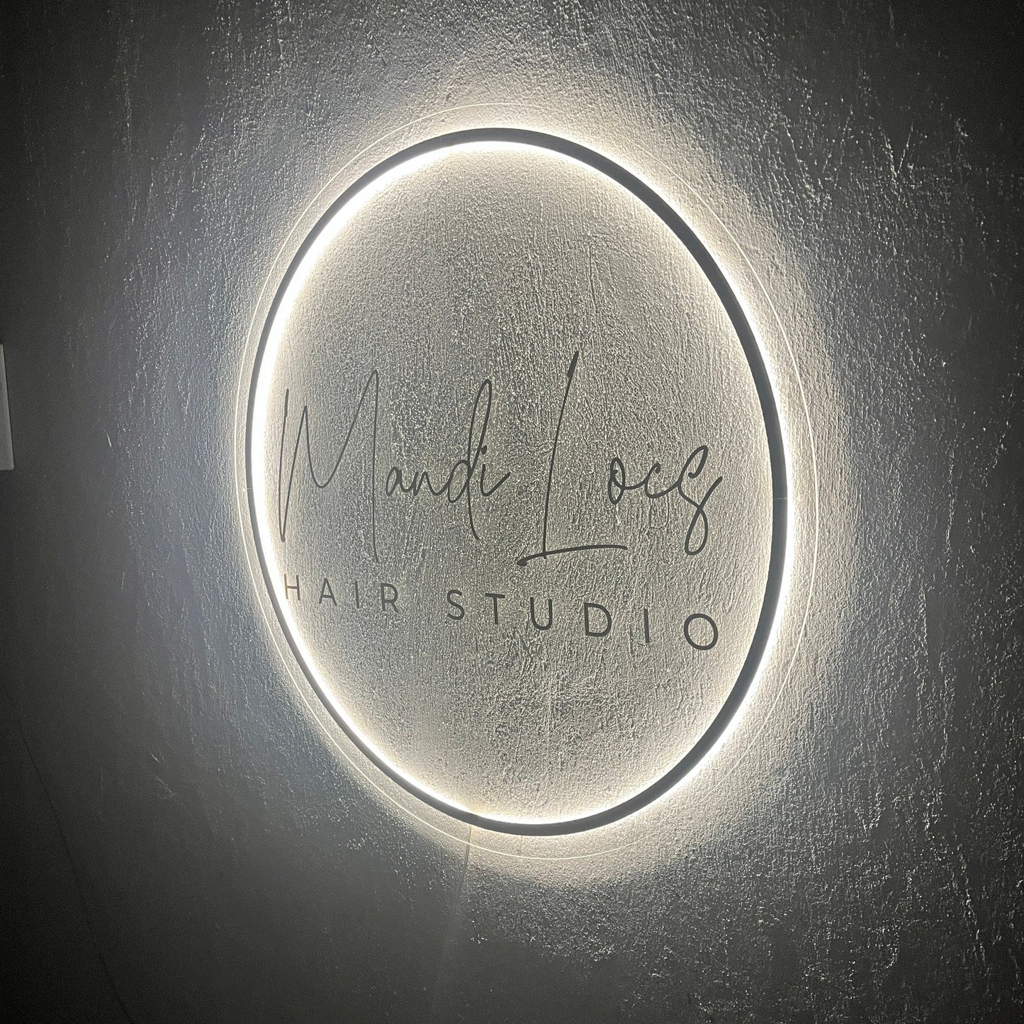 Business Neon Sign | Mirror Neon Sign | Acrylic Custom Logo Decoration