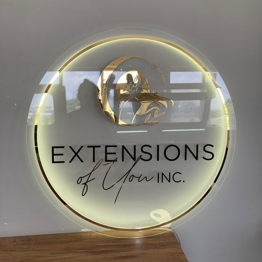 Custom Neon Sign For Business Decor | White Acrylic Sign