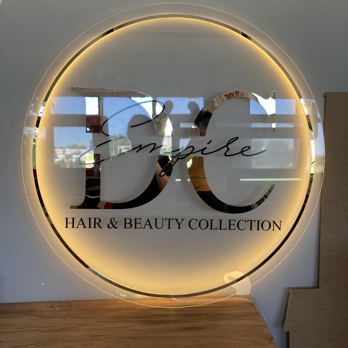 Custom 3D Business Logo Sign, Backlit Acrylic Sign, Personalized Business Name Sign, Salon Wall Decor, Office Sign, Storefront Sign