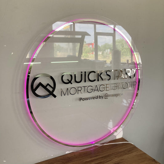 Custom Logo Sign, Business Custom 3D Backlit Acrylic Sign, Personalized Business Name Sign, Salon Wall Decor, Office Sign, Storefront Sign