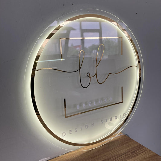Custom Logo Sign, Business Custom 3D Backlit Acrylic Sign, Personalized Business Name Sign, Salon Wall Decor, Office Sign, Storefront Sign