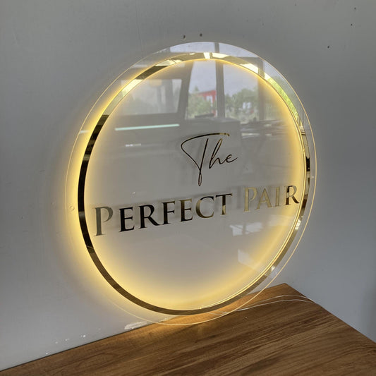 Custom Logo Sign, Business Custom 3D Backlit Acrylic Sign, Personalized Business Name Sign, Salon Wall Decor, Office Sign, Storefront Sign