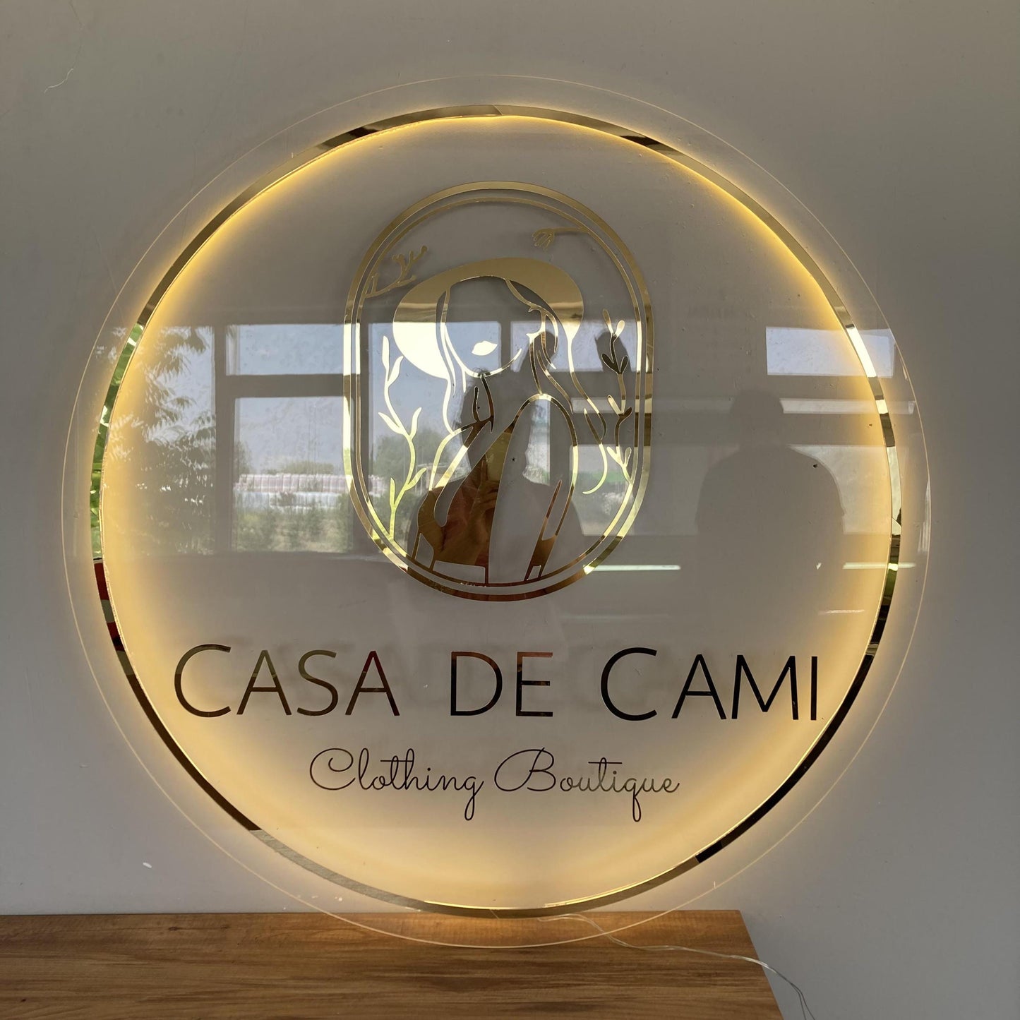 Custom Logo Sign, Business Custom 3D Backlit Acrylic Sign, Personalized Business Name Sign, Salon Wall Decor, Office Sign, Storefront Sign