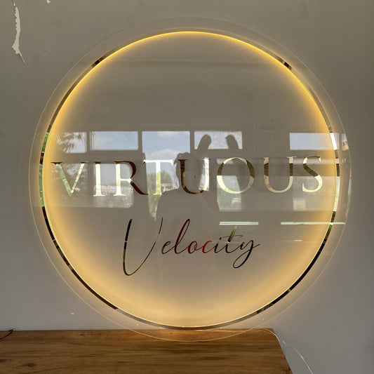 Custom Logo Sign, Business Custom 3D Backlit Acrylic Sign, Personalized Business Name Sign, Salon Wall Decor, Office Sign, Storefront Sign