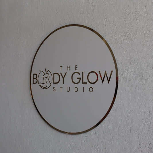 Business Mirror Logo Sign, Custom 3D Acrylic Sign, Modern Office Wall Decor, Personalized Company Logo, Reception Desk Sign