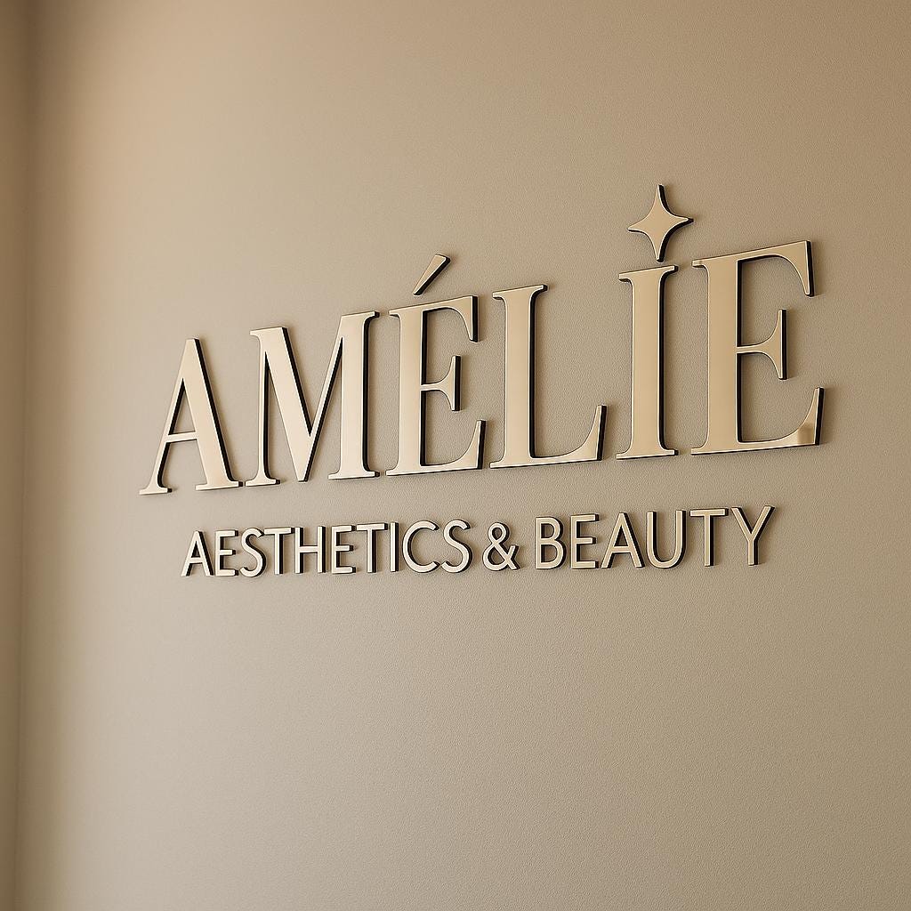 Business Logo Sign, Reception Logo Sign, Beauty Salon Sign, Laser Cut Logo Sign, 3D Business Sign, Business Signboard, Aesthetic Salon Sign