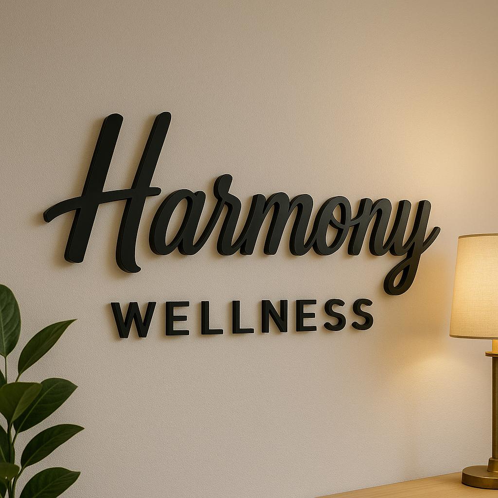 Business Logo Sign, Reception Logo Sign, Beauty Salon Sign, Laser Cut Logo Sign, 3D Business Sign, Business Signboard, Aesthetic Salon Sign