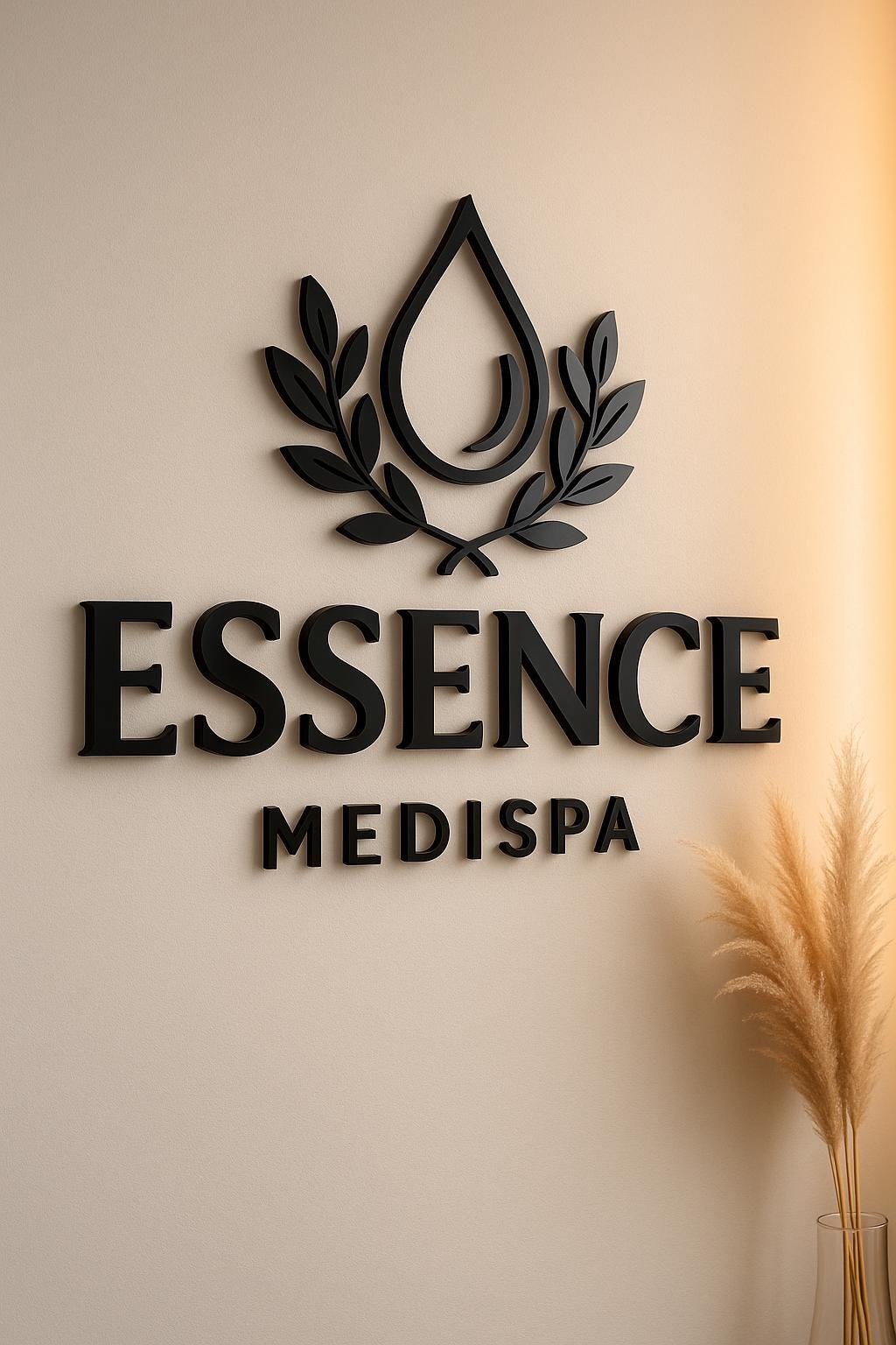 Business Logo Sign, Reception Logo Sign, Beauty Salon Sign, Laser Cut Logo Sign, 3D Business Sign, Business Signboard, Aesthetic Salon Sign