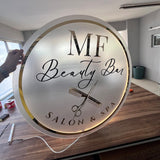 Custom Beauty Studio Neon Sign, Acrylic Salon Backlit Sign, Business Logo Signs, Wall and Door Office Sign, Wall LED Salon logo sign hc7kuk-m2.myshopify.com