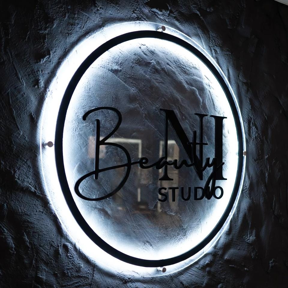 Custom Clear Acrylic Neon Business Sign – Personalized LED Sign – 3D LED Round Sign - Acrylic Neon Sign - Personalized Wall Decor Sign hc7kuk-m2.myshopify.com