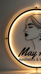 Custom Clear Acrylic Neon Business Sign – Personalized LED Sign – 3D LED Round Sign - Acrylic Neon Sign - Personalized Wall Decor Sign hc7kuk-m2.myshopify.com