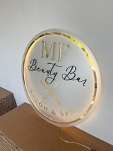 Custom Neon Sign For Business Decor | Frosted Acrylic Gold Mirror hc7kuk-m2.myshopify.com