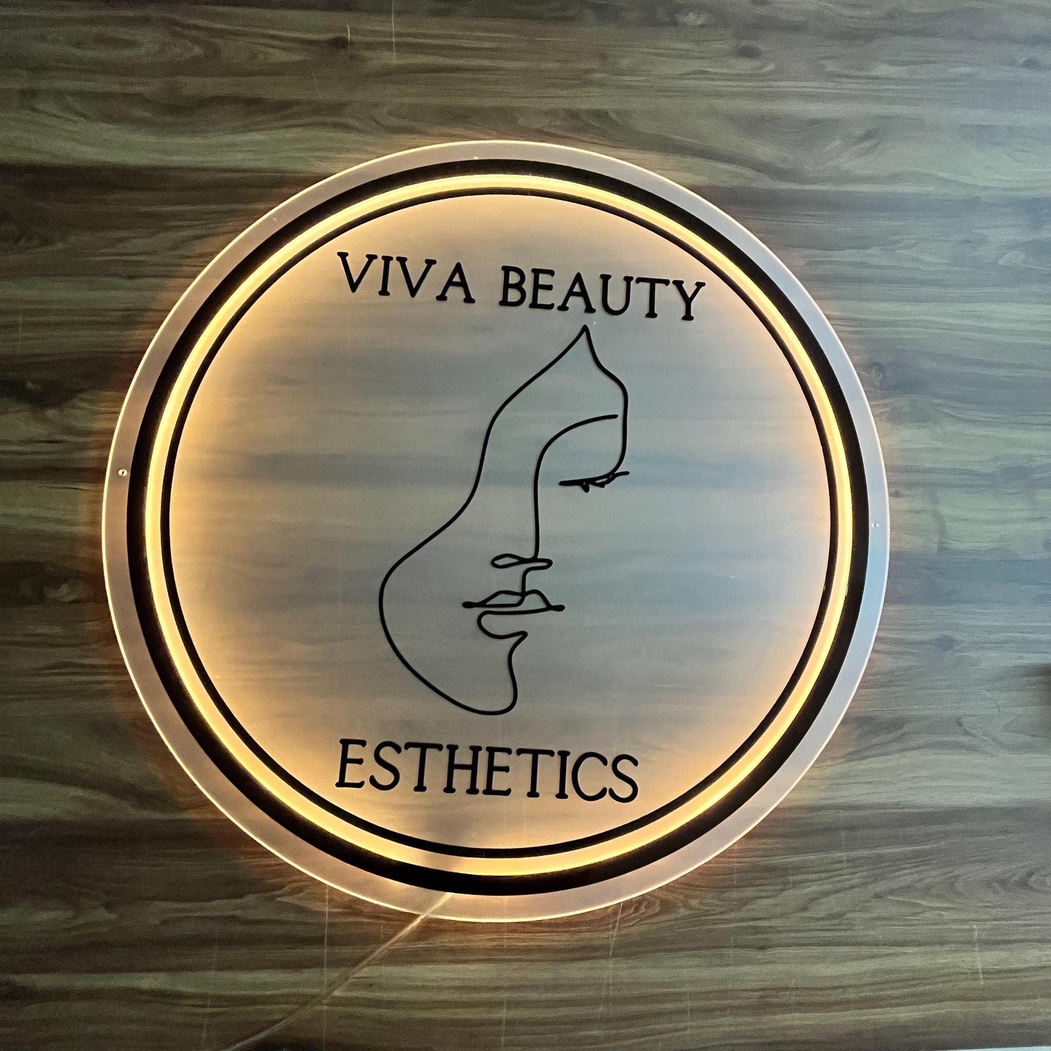 Custom Neon Sign For Business Decor | Frosted Acrylic Gold Mirror hc7kuk-m2.myshopify.com