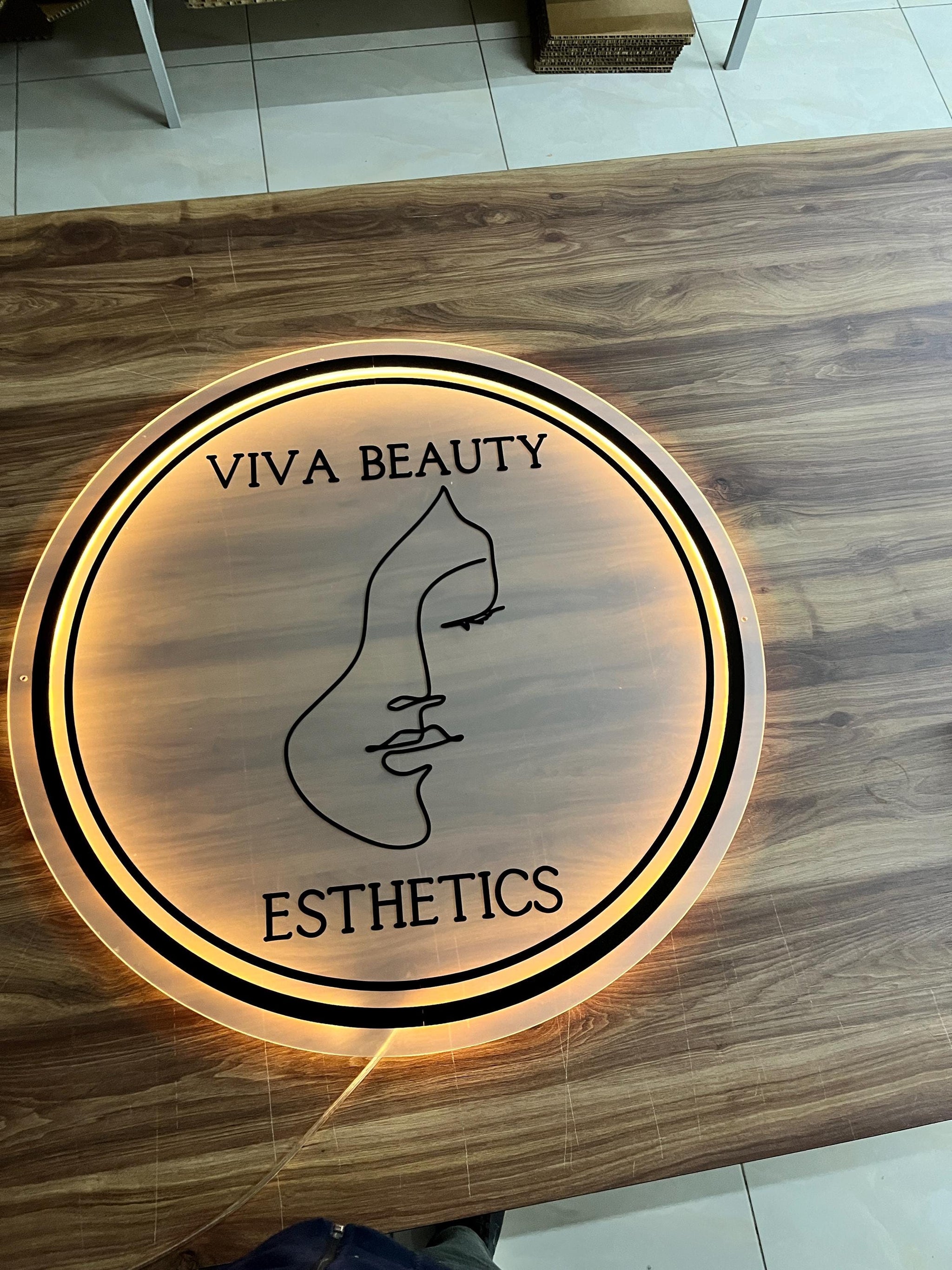 Custom Neon Sign For Business Decor | Frosted Acrylic Gold Mirror hc7kuk-m2.myshopify.com
