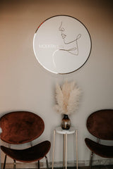 Custom Round Acrylic Salon Sign with Metal Backing, Personalized Business Logo for Spa, Esthetician Room or Beauty Studio Wall Decor hc7kuk-m2.myshopify.com