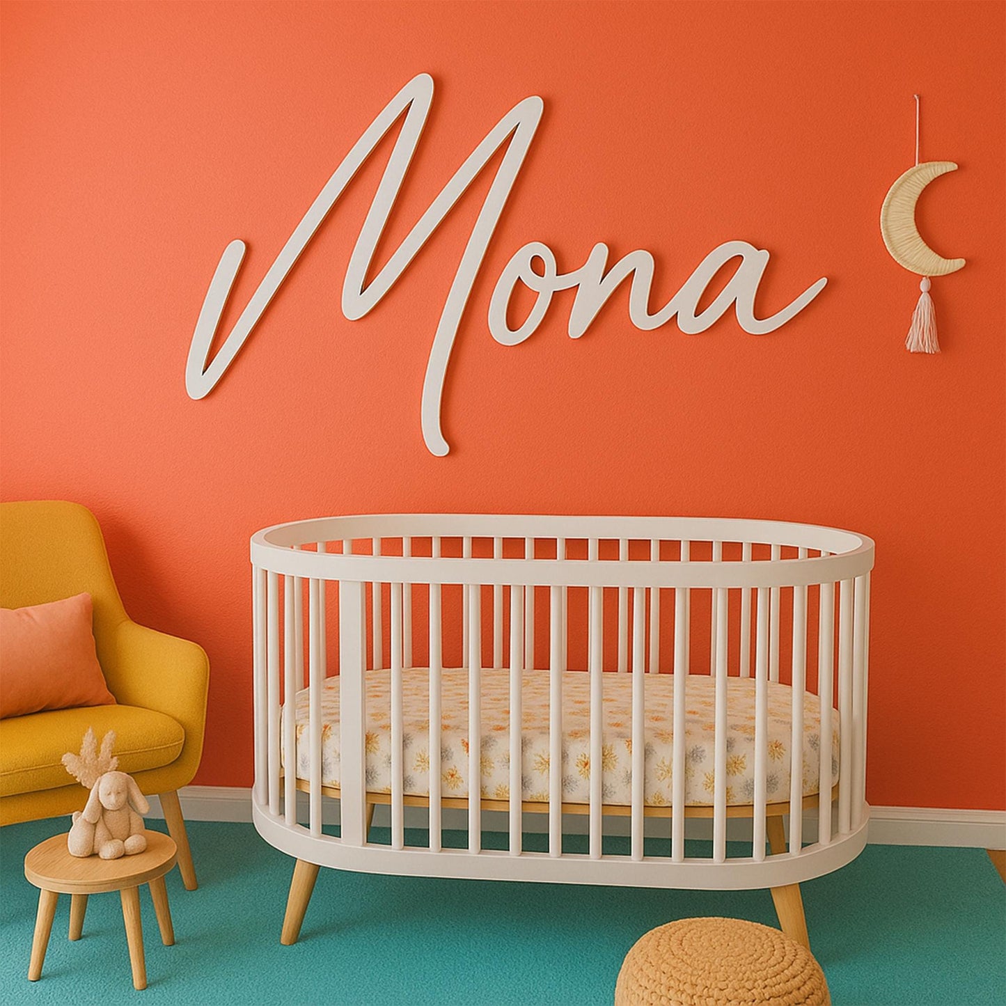 Custom Wood Baby Name Sign | Letter Wall Art | Kids Room Art | Wall Art for Nursery | Baby Name Sign | Kids Room Decor | Wooden Sign | Boho hc7kuk-m2.myshopify.com