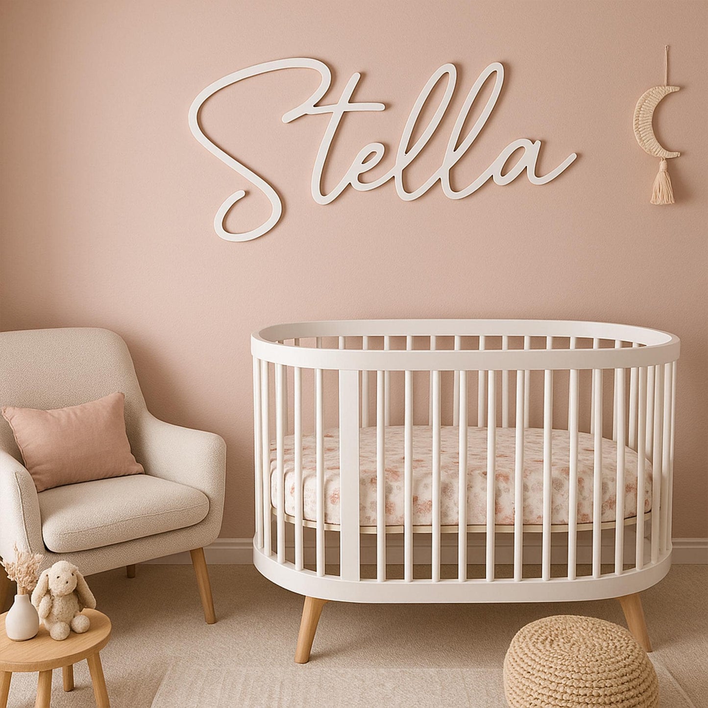 Custom Wood Baby Name Sign | Letter Wall Art | Kids Room Art | Wall Art for Nursery | Baby Name Sign | Kids Room Decor | Wooden Sign | Boho hc7kuk-m2.myshopify.com