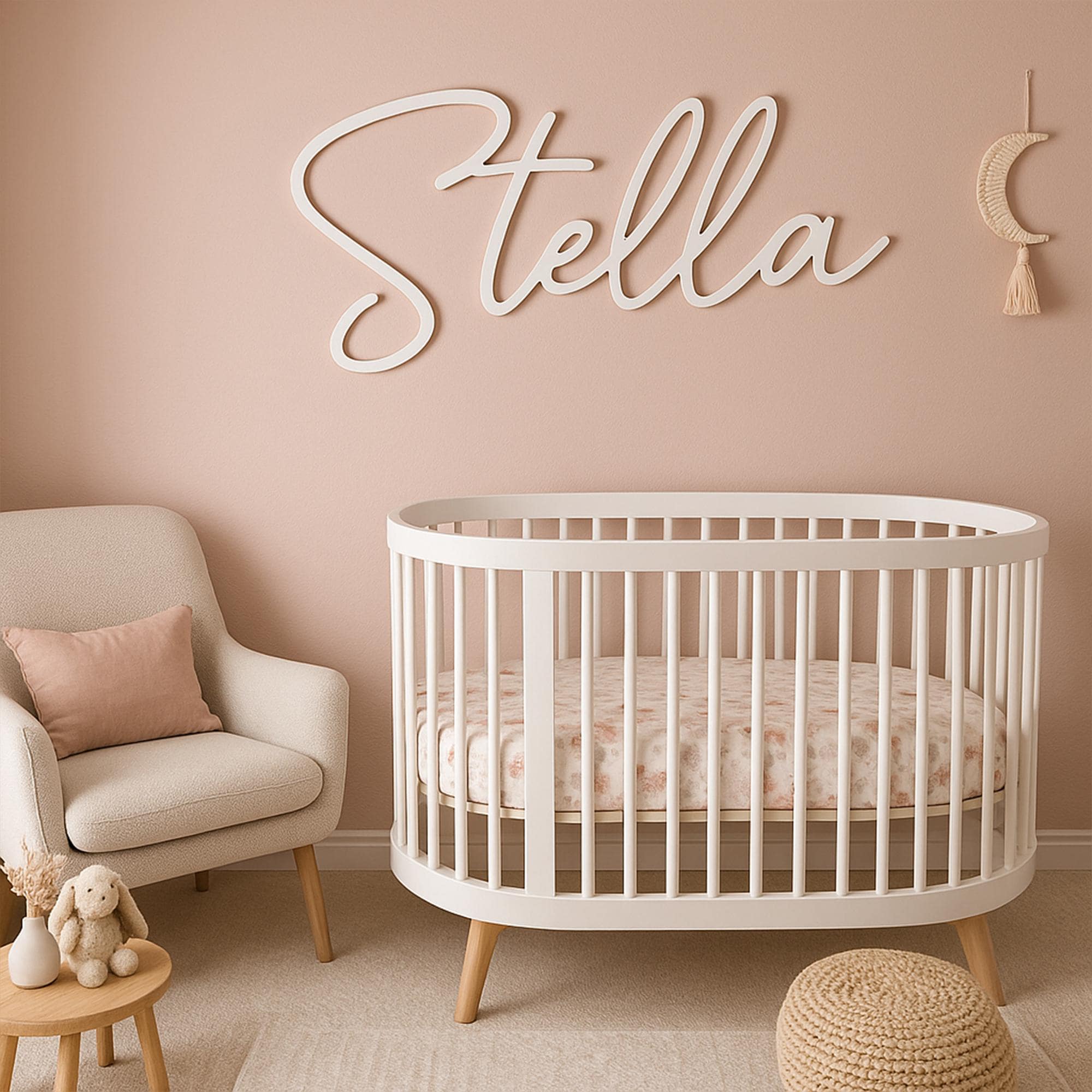 Custom Wood Baby Name Sign | Letter Wall Art | Kids Room Art | Wall Art for Nursery | Baby Name Sign | Kids Room Decor | Wooden Sign | Boho hc7kuk-m2.myshopify.com