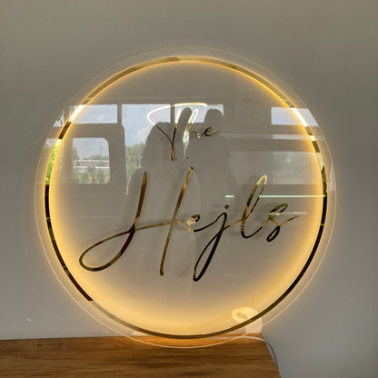 Business Neon Sign | Mirror Neon Sign |  Acrylic Custom Logo Decoration