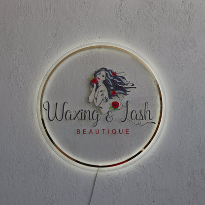 Business Neon Sign | Mirror Neon Sign |  Acrylic Custom Logo Decoration