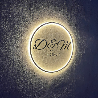 Business Neon Sign | Mirror Neon Sign |  Acrylic Custom Logo Decoration