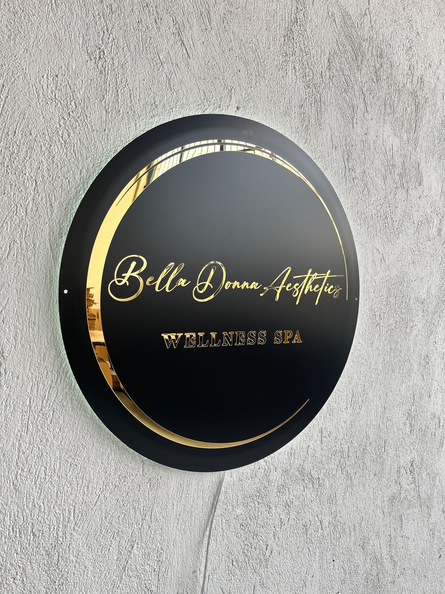 Business Neon Sign | Mirror Neon Sign |  Acrylic Custom Logo Decoration