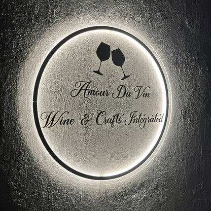 Business Neon Sign | Mirror Neon Sign |  Acrylic Custom Logo Decoration