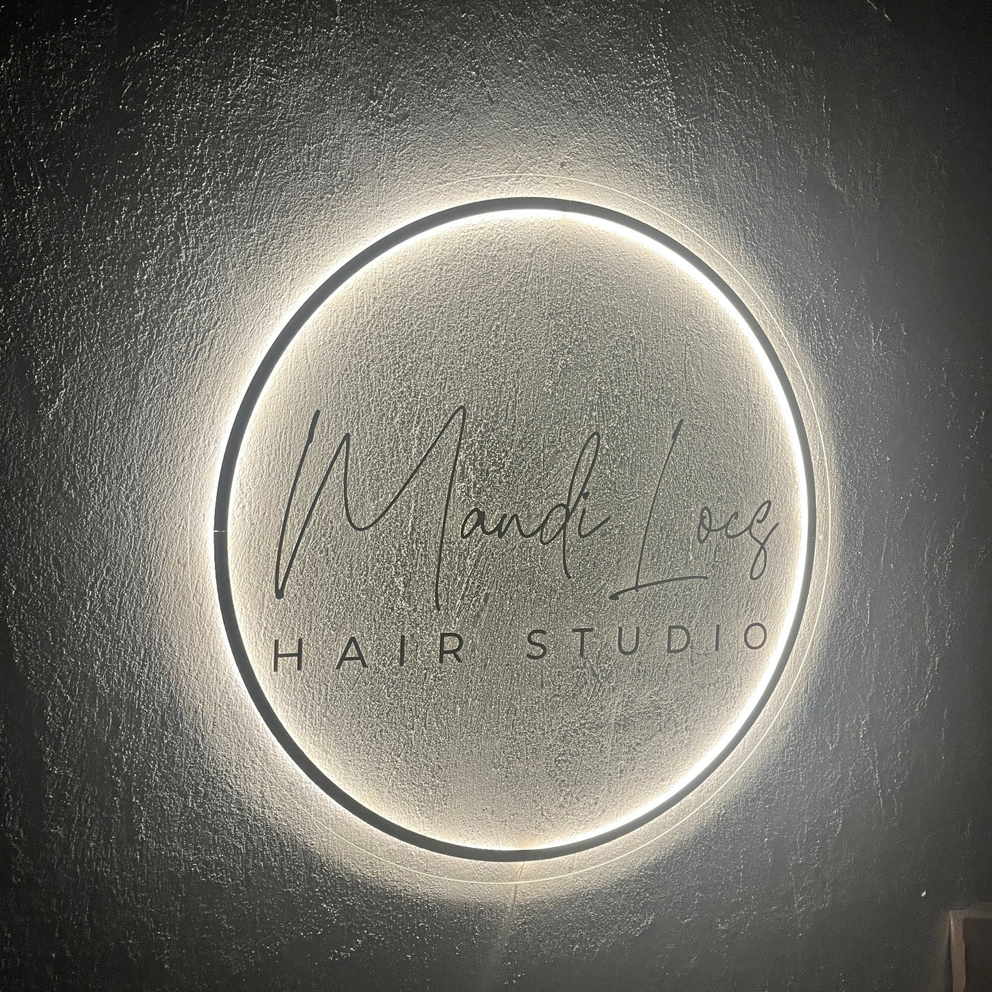 Business Neon Sign | Mirror Neon Sign |  Acrylic Custom Logo Decoration