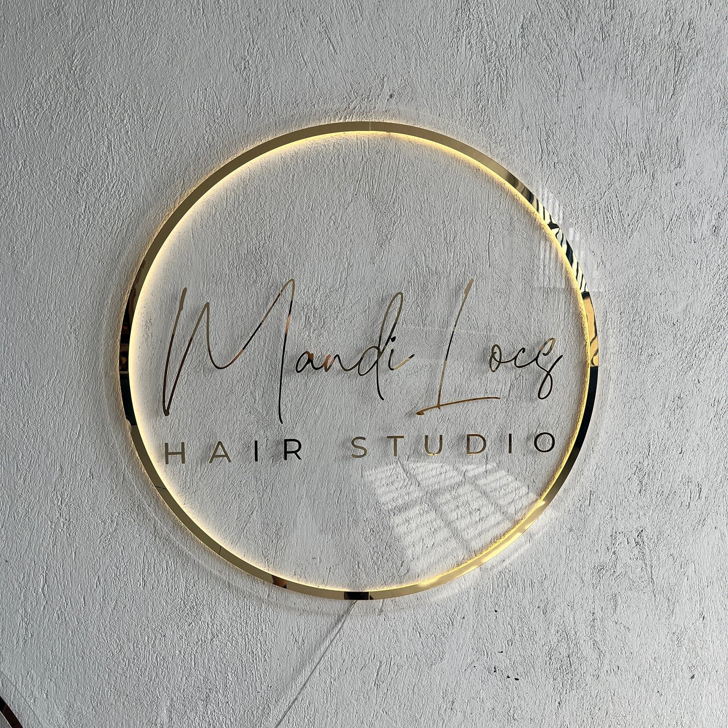 Business Neon Sign | Mirror Neon Sign |  Acrylic Custom Logo Decoration