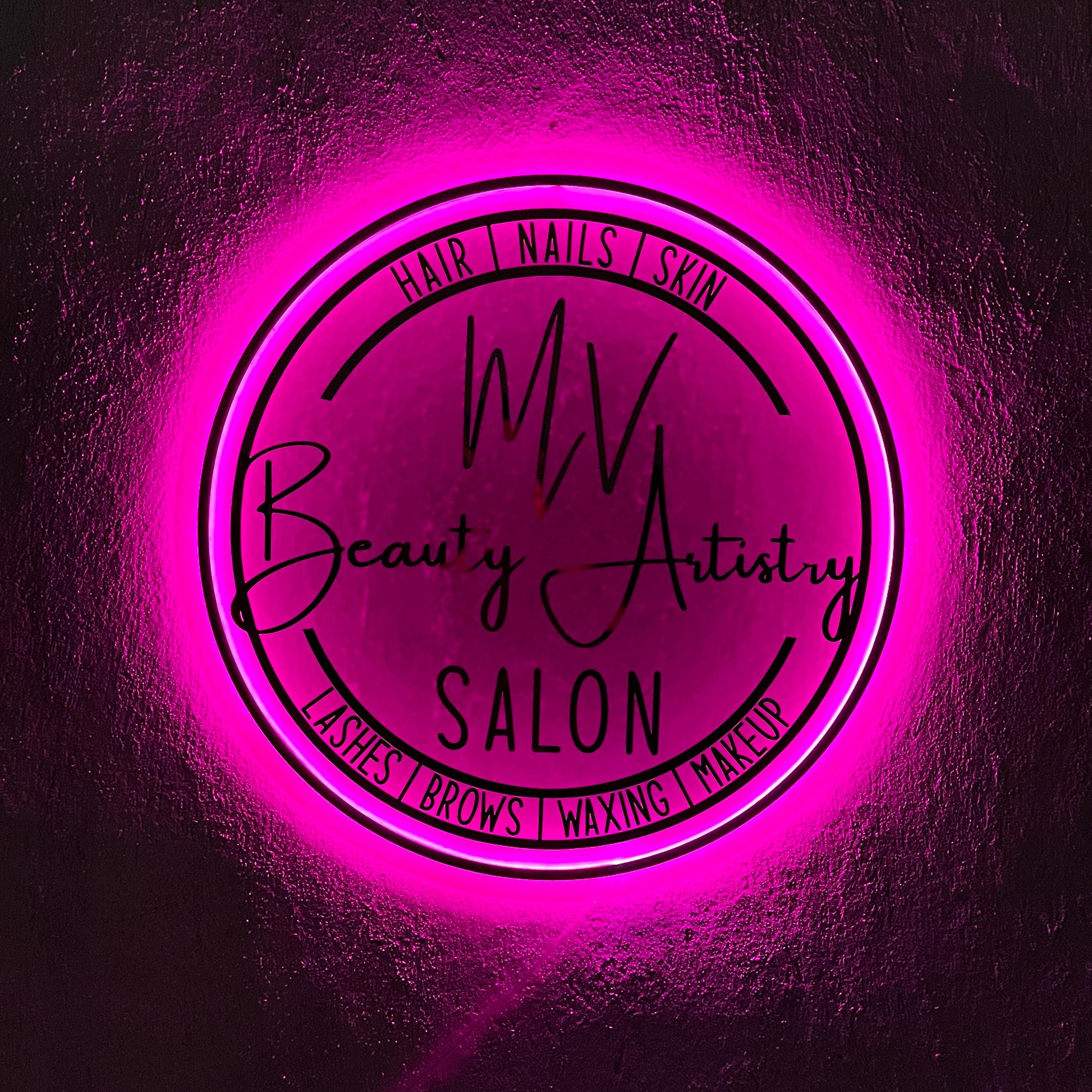 Frosted Custom Sign Business Logo, Backlit Acrylic Sign, Personalized Business Name Sign, Salon Wall Decor, Office Sign, Storefront Sign