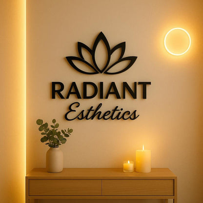 Custom Business Logo Sign for Wall Decor, Custom Logo Laser Cut Sign for Office, Rustic Business Branding Logo Sign , Custom Business Logo