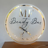 Custom Beauty Studio Neon Sign, Acrylic Salon Backlit Sign, Business Logo Signs, Wall and Door Office Sign, Wall LED Salon logo sign