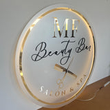 Custom Beauty Studio Neon Sign, Acrylic Salon Backlit Sign, Business Logo Signs, Wall and Door Office Sign, Wall LED Salon logo sign