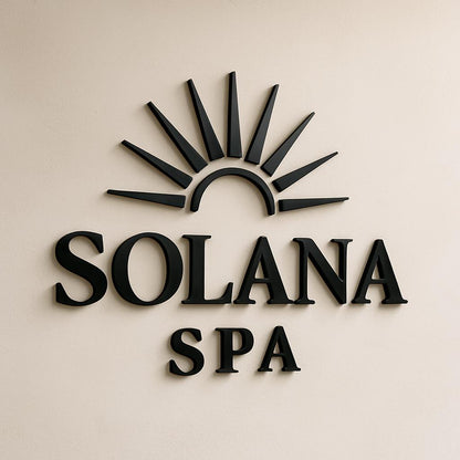 Business Logo Sign, Reception Logo Sign, Beauty Salon Sign, Laser Cut Logo Sign, 3D Business Sign, Business Signboard, Aesthetic Salon Sign